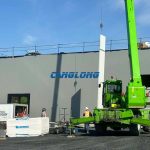PU panels installation for prefabricated warehouse