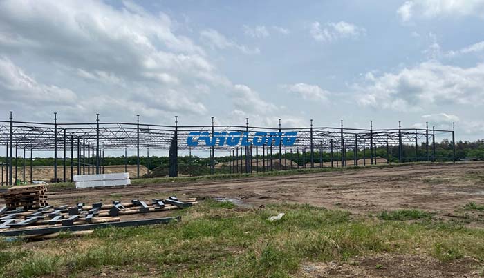 long-span steel framing warehouse