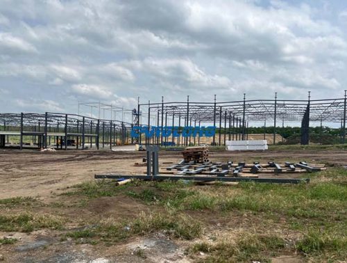 long-span steel framing warehouse