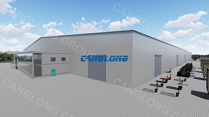 factory building 3D model