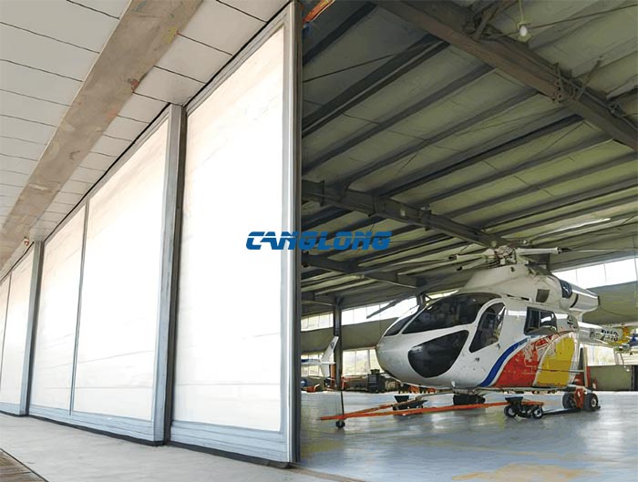 metal aircraft hangar