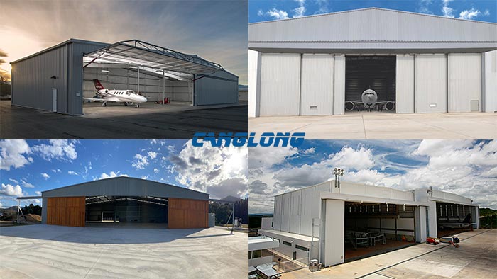 prefab metal aircraft hangar