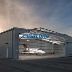 prefab metal aircraft hangar