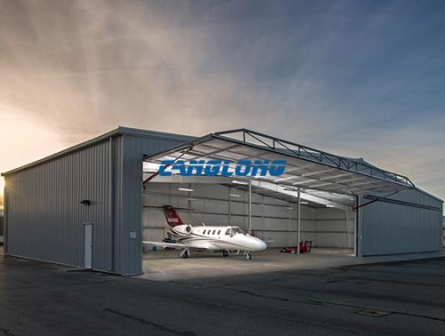 prefab metal aircraft hangar