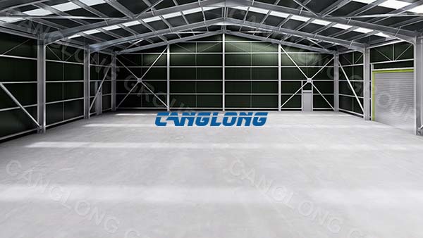 prefabricated metal warehouse