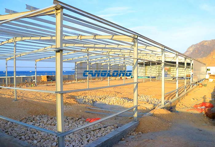 galvanized steel structure workshop