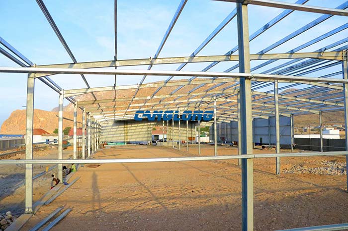 galvanized steel workshop building