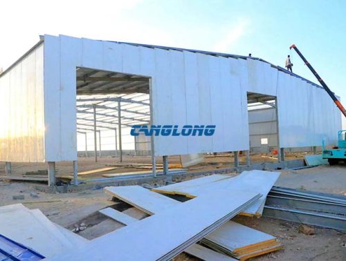 galvanized steel structure workshop building