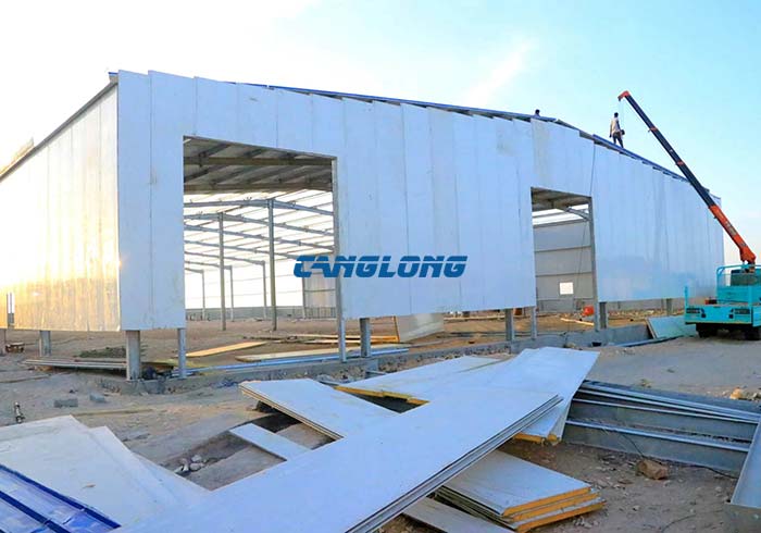 galvanized steel structure workshop building