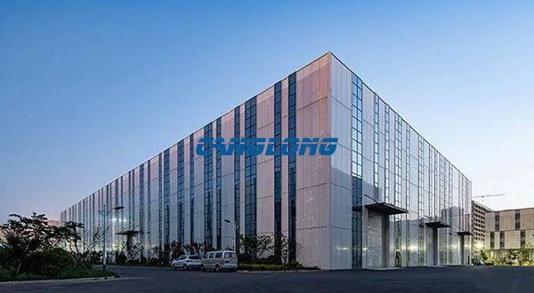 metal curtain wall building