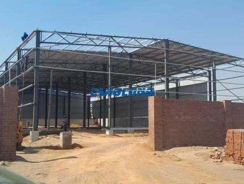 steel truss warehouse construction