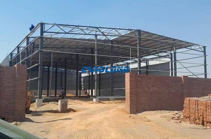 steel truss warehouse construction