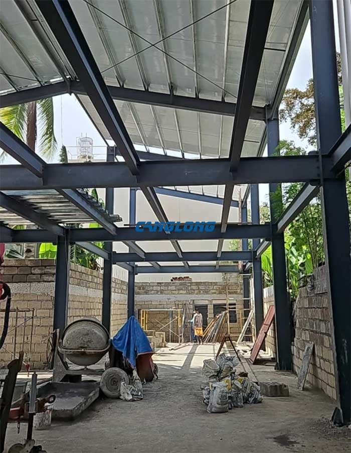 2-floor steel structure building