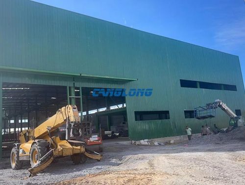 3-story steel structure factory building