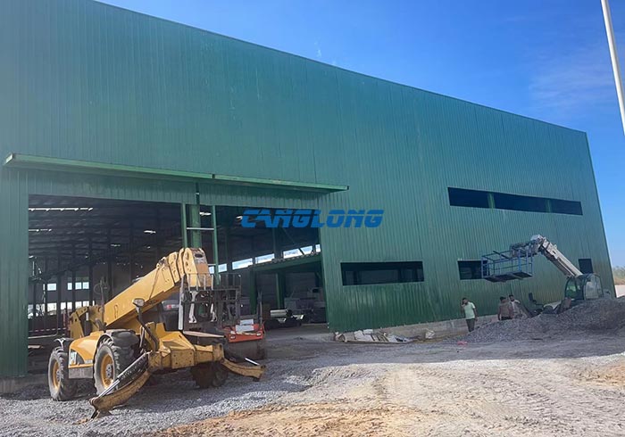 3-story steel structure factory building