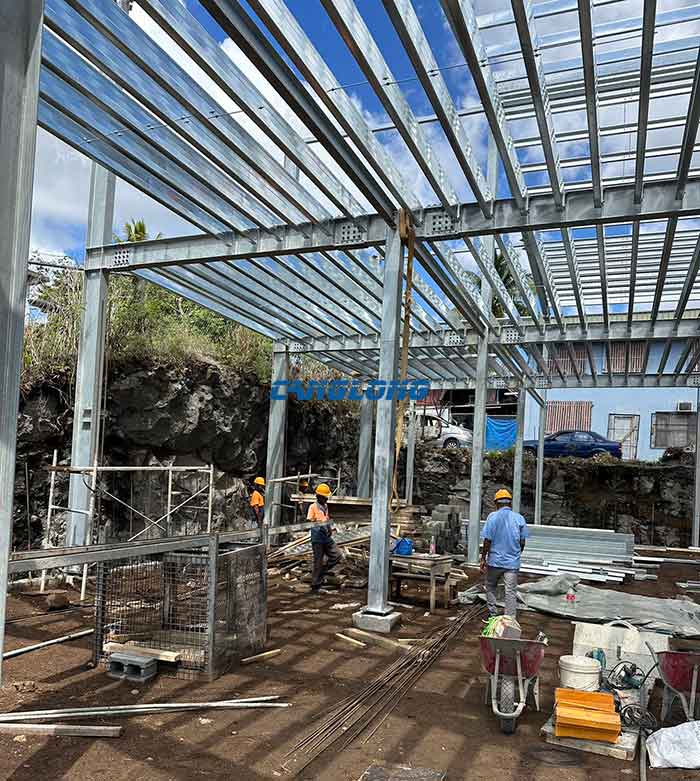 2-story portal steel warehouse