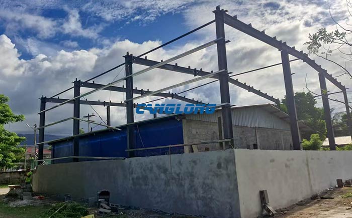 steel structure warehouse construction