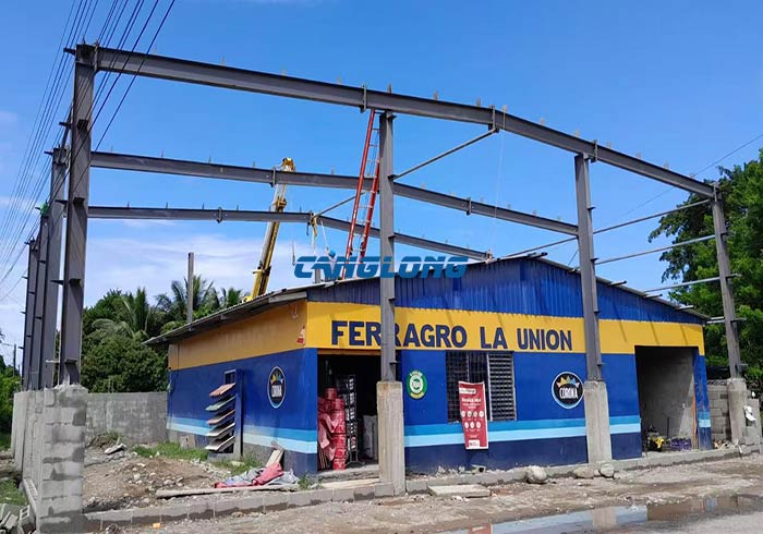 steel structure warehouse construction