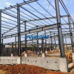 mezzanine warehouse steel structure installed