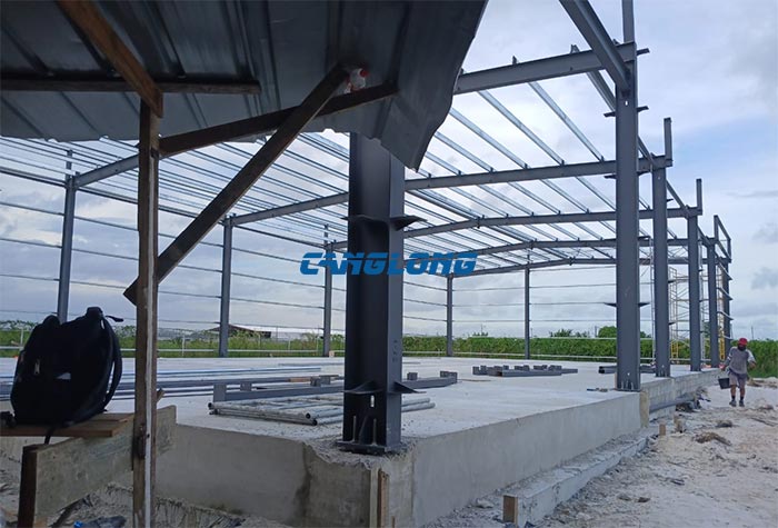steel structure warehouse construction