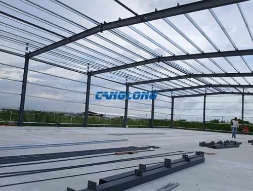 single span steel structure warehouse
