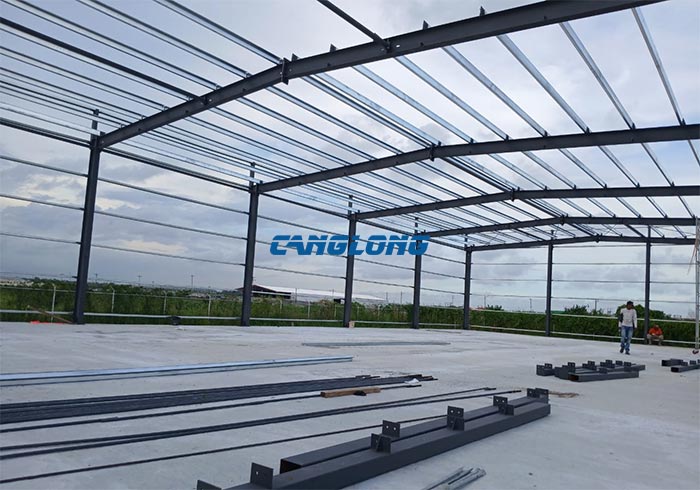 single span steel structure warehouse