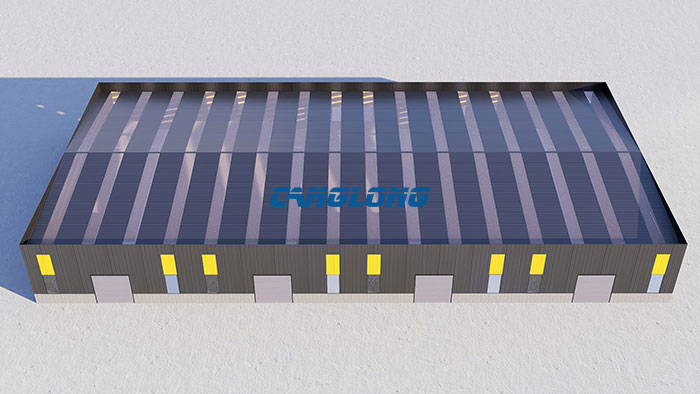 steel structure factory 3D model design
