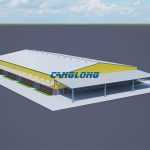 logistics warehouse 3D model