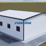 double slope roof prefabricated warehouse