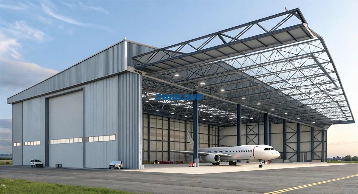 Cladding System of Prefab Aircraft Hangar
