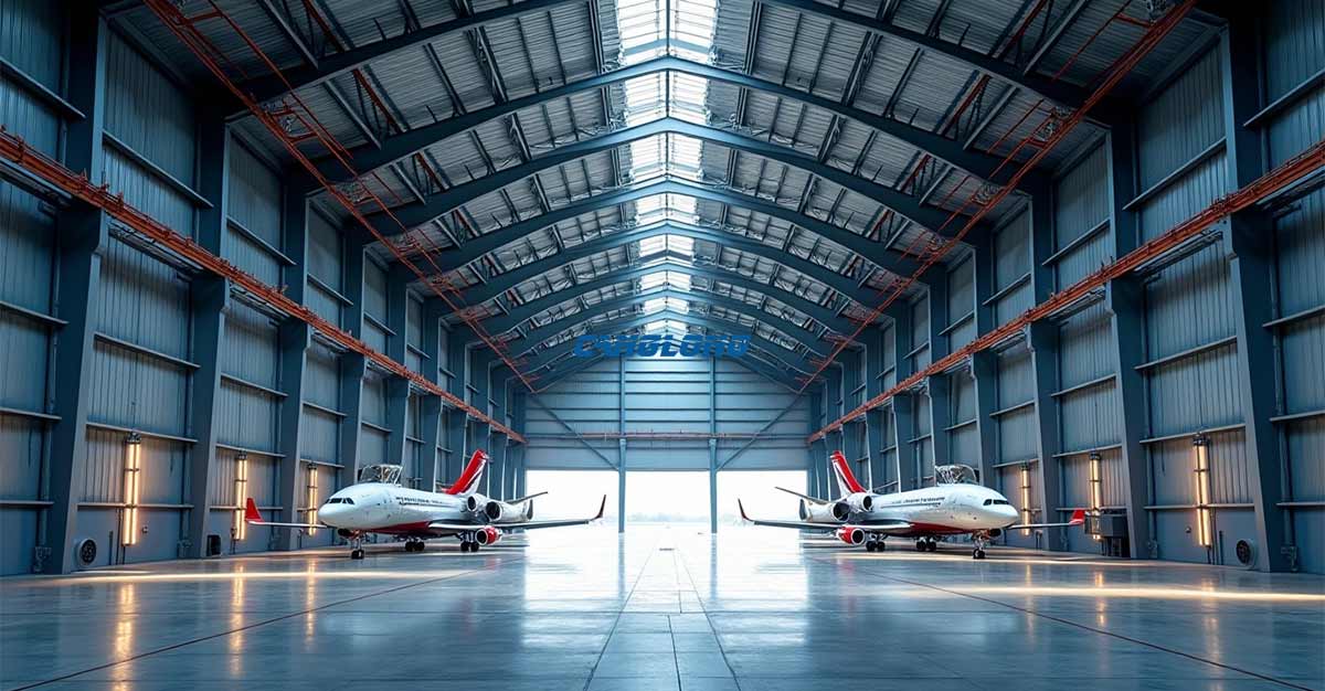 Primary Framework of Prefab Aircraft Hangar