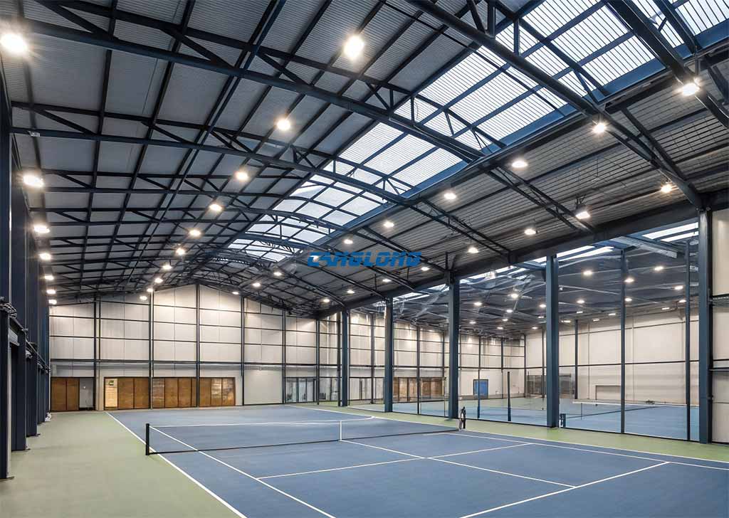steel structure indoor tennis court