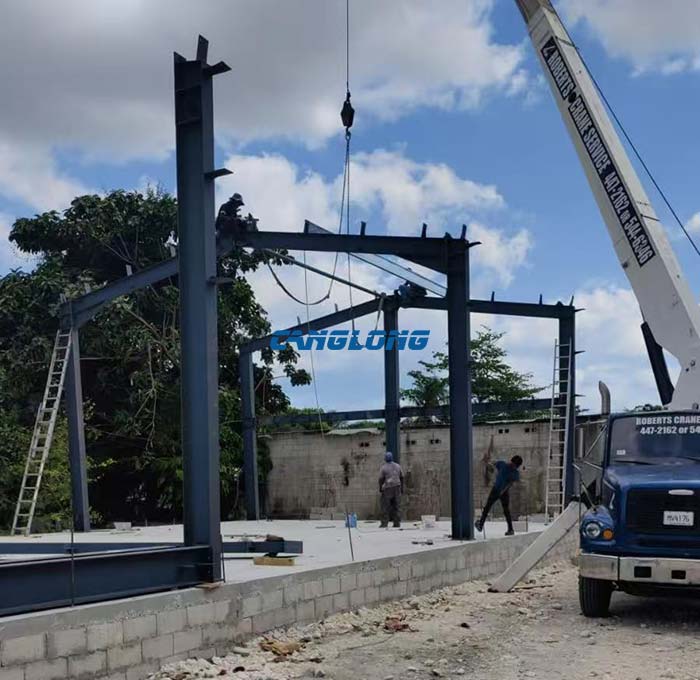 steel structure warehouse construction