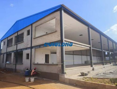 prefabricated warehouse building with mezzanine