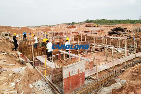 industrial plant site construction