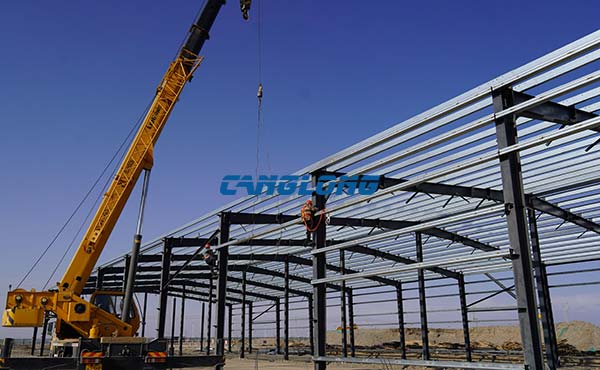 industrial factory steel structure installation