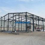 steel frame industrial workshop
