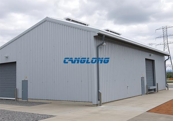 steel or metal storage building