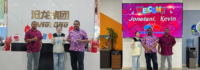 Fiji customer visits Canglong office