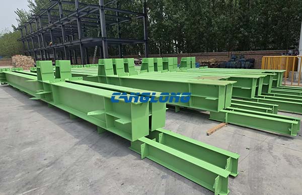 green steel structure