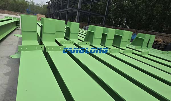green steel structure