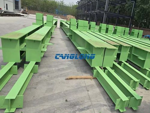 green steel structure