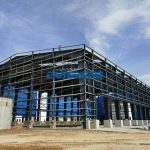 steel frame building construction