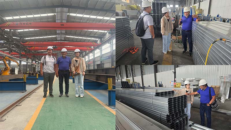 Visit the steel structure production workshop