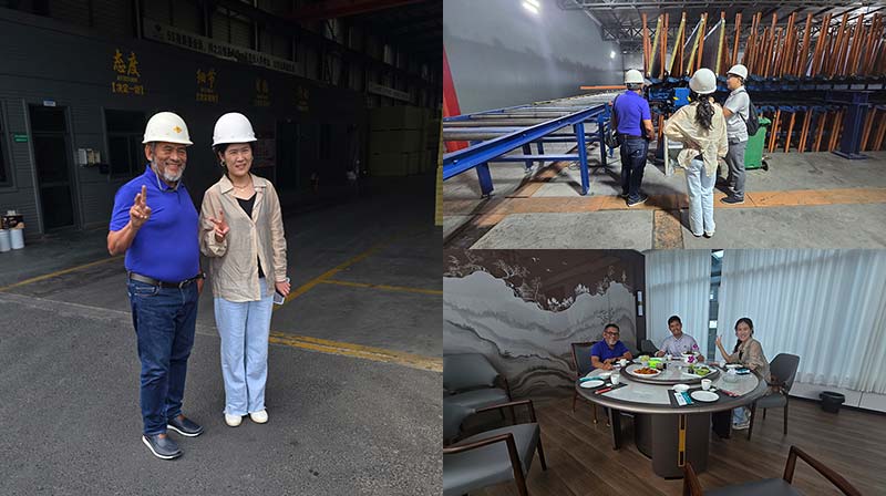 Philippine clients visit Canglong factory