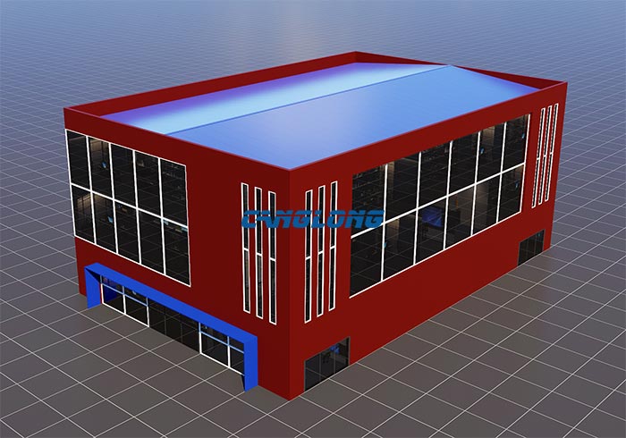 commercial office building 3D model