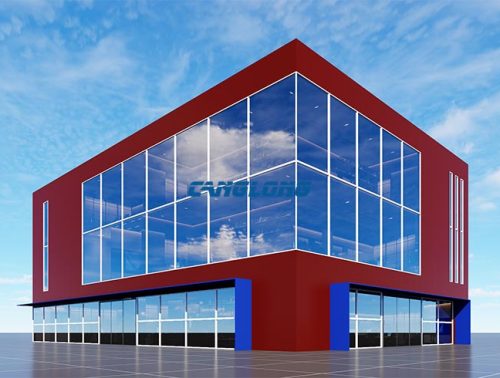 commercial office building 3D model