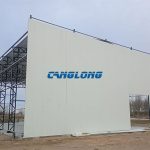 single slope steel truss structure warehouse