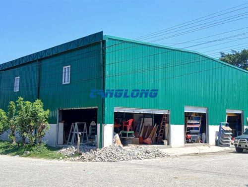 prefab steel structure grocery store
