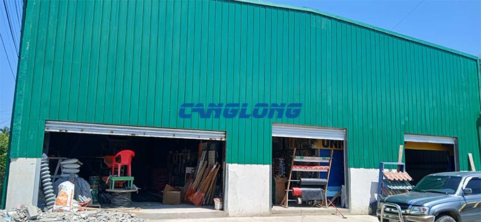 prefab steel structure grocery store